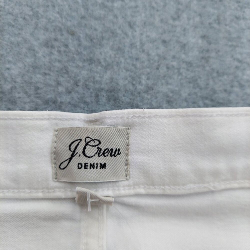 J. Crew 10" Vintage NWT Slim Straight Jean in White - Picture 11 of 16